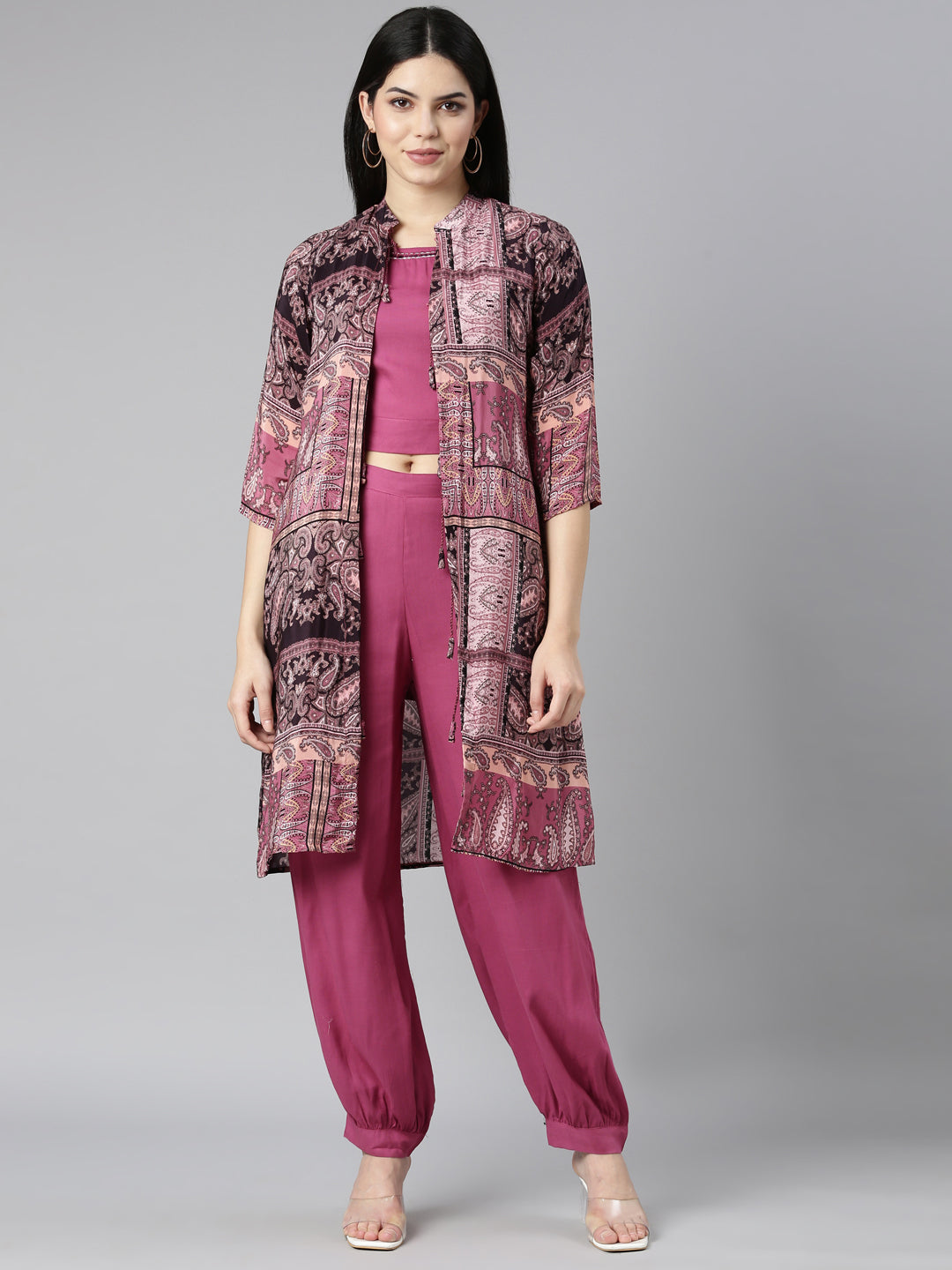 Neeru's Orange Regular Straight Printed Kurta And Trousers With Dupatt –  neerus-india